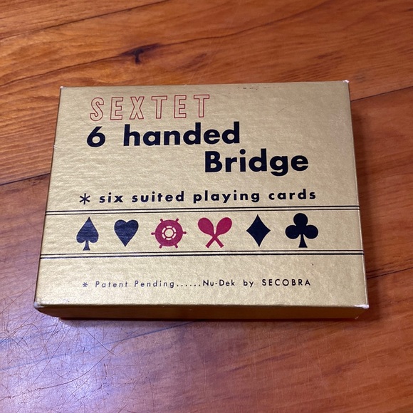 Vintage Games Sextet 6 Handed Bridge Playing Cards 966 Poshmark